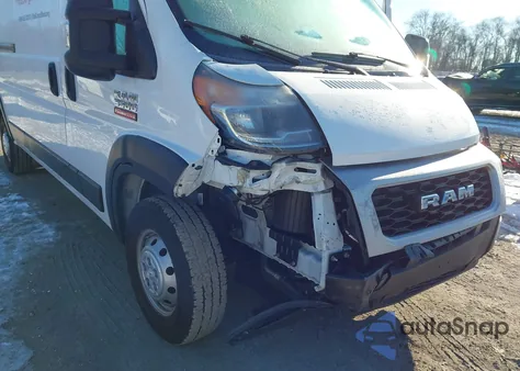2022 Ram Promaster 3500 Cargo Van High Roof 159 Wb Ext from USA, damaged, VIN 3C6MRVJG2NE136202